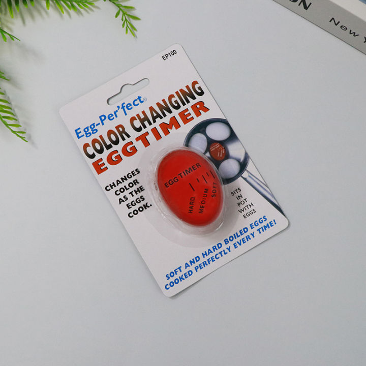 1pcs Egg Color Changing Timer Eco-Friendly Resin Egg Timer Red Timer ...