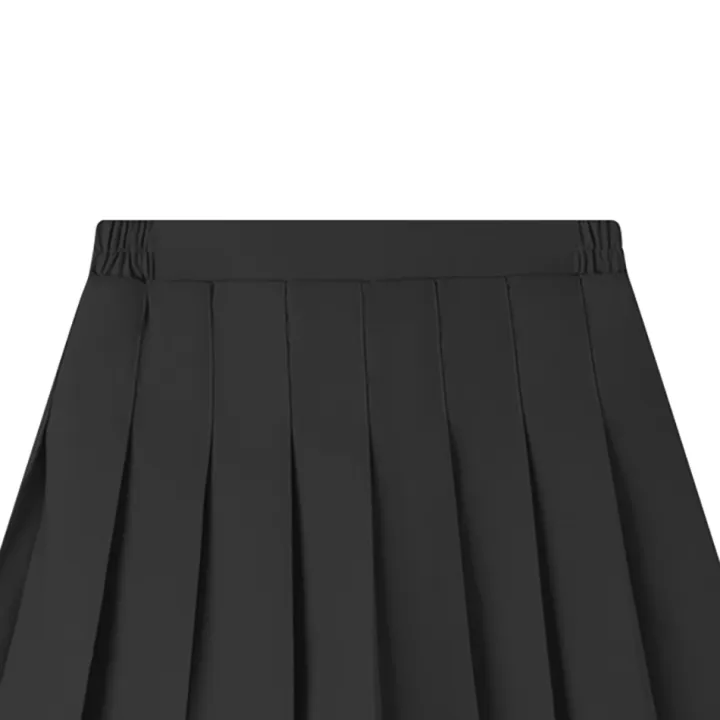 Teen%20Girl%20Summer%20Dress%20Kids%20Fashion%20Solid%20Color%20Pleated%20High%20Waist%20A-Line%20Skirt%20Children%20Casual%20Elastic%20Waist%20Mini%20Skirt%20Bottoms%20-%20Image%204