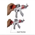 Musical ak47 gun toy with heavy lights and sound , fire fire sound toy gun. 