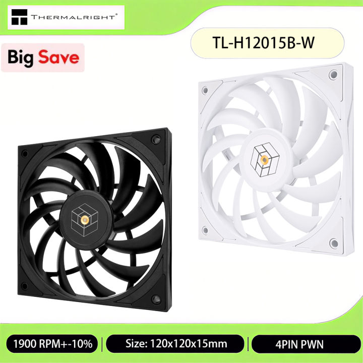 Thermalright Tl-H12015B 120mm PC Computer Case Fan 1900RPM Silent CPU ...