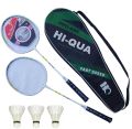 Hi Qua - Pair of two rackets with out joints for any age with free shuttles. 