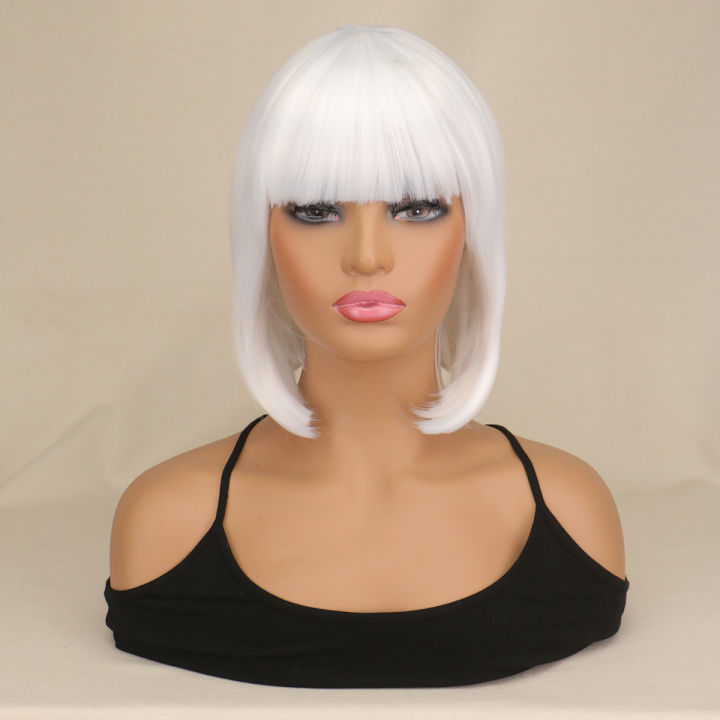 Women%20Synthetic%20White%20Straight%20Bob%20Wig%20Short%20Bob%20Wig%20with%20Bangs%20Fashion%20Lady%20Daily%20and%20Flapper%20Cosplay%20Costume%20Hair%20Wig%20-%20Image%202