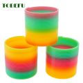 Rainbow Color Stretching Slinky Spring Toy For Toddlers and Kids - Multicolor. 
