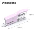 Metal Handheld Stapler Heavy Duty Office Desk Stapling Tool Colorful Ergonomic Stapler for School Home Paper Binding Equipment. 