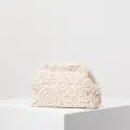 Pattern hollow woven bag, simple clutch bag, Bohemian clip bag, holiday casual straw purse, beach bag (random pattern). 
