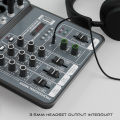 4-channel audio mixer, 48V phantom power, USB studio mixer, Bluetooth DJ mixing console, karaoke music Audio mixer.