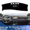 for Hyundai Tucson NX4 Facelift 2025 2026 Dashboard Cover Dash Board Mat Sunshade Cape Cushion Carpet Pad Dashboard Protection.