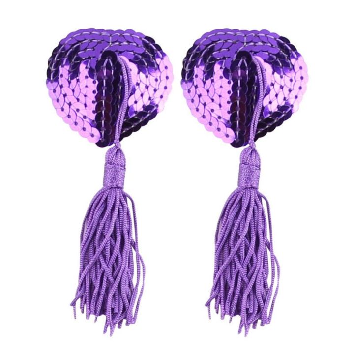 1%20Pair%20%20Heart%20Shape%20Bra%20Nipple%20Cover%20Pasties%20Stickers%20Women%20Lingerie%20Sequin%20Tassel%20Breast%20Bra%20Nipple%20Cover%20Self%20Adhesive%20-%20Image%204