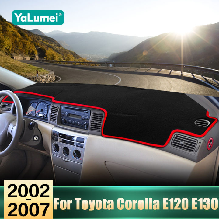 For Toyota Corolla E120 E130 2002 2003 2004 2005 2006 2007 Car Dashboard Cover Avoid Light Pad Sun Shade Mat Non-Slip Carpets