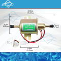 12V/24V Universal Electric Fuel Pump Low Pressure Bolt Fixing Wire Diesel Petrol HEP-02A For Car Carburetor Motorcycle ATV. 