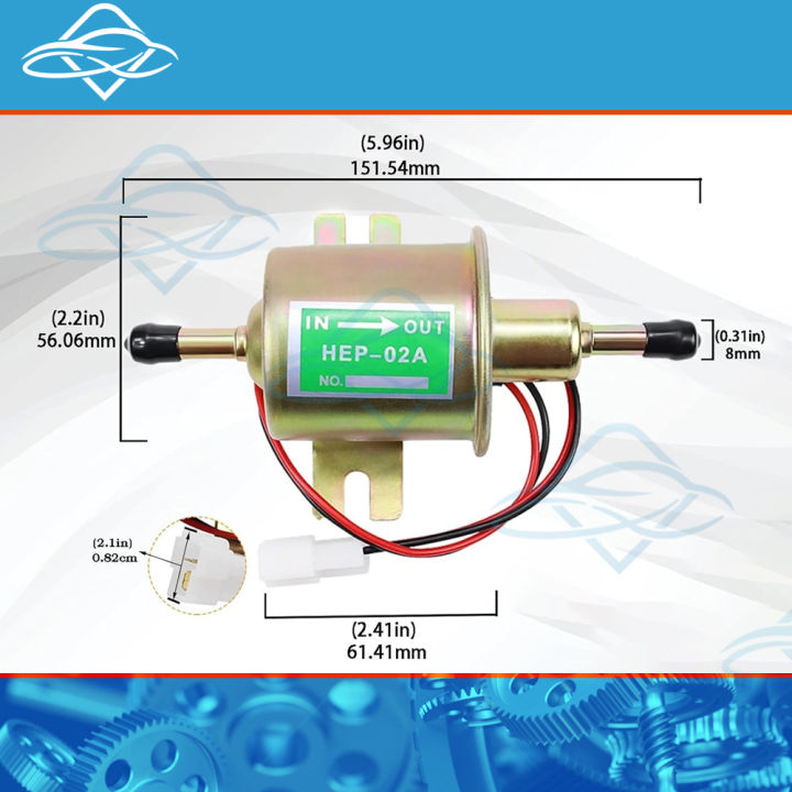 12V/24V%20Universal%20Electric%20Fuel%20Pump%20Low%20Pressure%20Bolt%20Fixing%20Wire%20Diesel%20Petrol%20HEP-02A%20For%20Car%20Carburetor%20Motorcycle%20ATV%20-%20Image%204