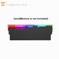 TUMMASTER PC ARGB RAM Memory Heatsink Cooler with Thermal Conductive Pad for Desktop Computer Memory DDR2/DDR3/DDR4/DDR5.