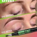 Rotating Liquid Eyebrow Dye Tint Brush Pencil Long Lasting Coloring Eyebrow Tattoo Waterproof Makeup Eyebrow Cream Stencil Kit.