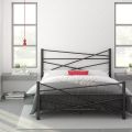 European Modern Double Bed in Queen Size and King Size Made in Iron Frame by Lohar Furniture. 