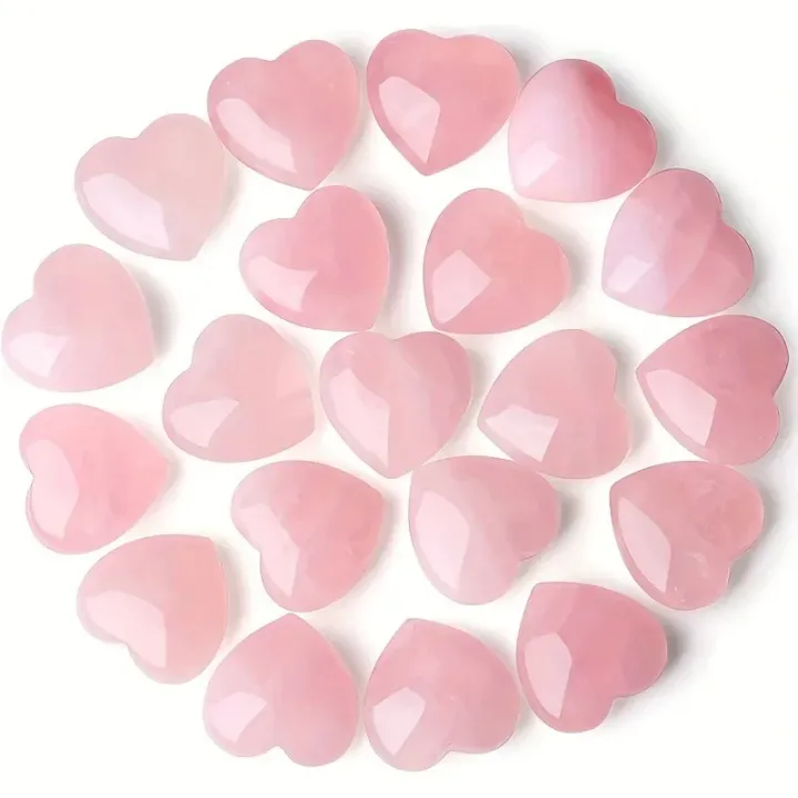 10/20/30PCS%20Rose%20Quartz%20Heart%20Natural%20Crystal%20Polished%20Stones%20Healing%20Stone%20Gravel%20Specimen%20Valentine%20%20For%20Women%20-%20Image%202