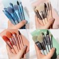 Portable 8Pcs Makeup Brush Set Soft Makeup Concealer Brush Blush Loose Powder Brush Eye Shadow Foundation Brush Beauty Tools. 