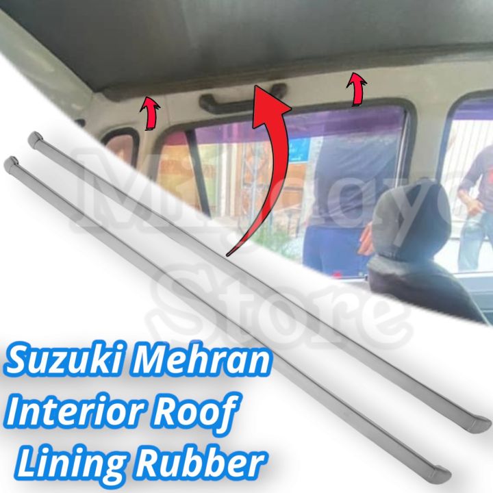 Suzuki Mehran Interior Roof Moulding Interior Roof lining Grey Color 2pc For Both Sides