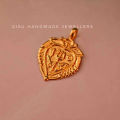 875 Sterling Silver (22:KT) OriginalGold Plated Panchayudha Pendant. 