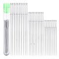 30pcs 3 Sizes Large Eye Sewing Needles Cross Stitch Knitting Needle Handmade Leather Embroidery Thread Needle Sewing Accessory. 