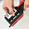 Kitchen 4Segment Knife Sharpener Household Multi-Functional Hand-Held Three-Purpose Black Sharpening Stone. 