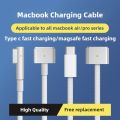 Type-C ( USB-C ) to magsafe 1 2 3 Charging Cable PD charger for MacBook Air/Pro Power Adapter Cable 1.8M 2M Nylon Braided 61W PD.