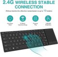 Rii K22 Ultra Slim 2.4 Gigahertz Mini Wireless Multimedia Keyboard with Touchpad for PC and Laptop. 