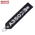 AIRBUS A380 Keychain Double-sided Embroidery A320 Aviation Key Ring Chain for Aviation Gift Strap Lanyard A350 Keychains. 
