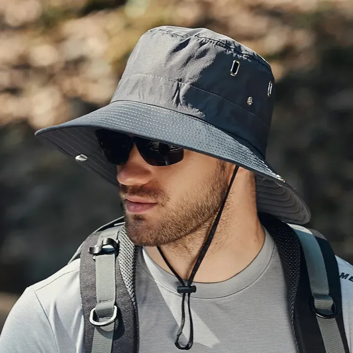 Sun%20Hat%20Men%20Wide%20Brim%20Waterproof%20UPF50+%20UV%20Protection%20For%20Fishing%20Hiking%20Camping%20Outdoor%20Lightweight%20Breathable%20Bucket%20Hat%20-%20Image%205