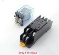 8 Pin Relay Socket Base Holder 8 Pin Screw Terminals Power Ralay Connector for 10 ampere transparent 12V and 220V Relay. 