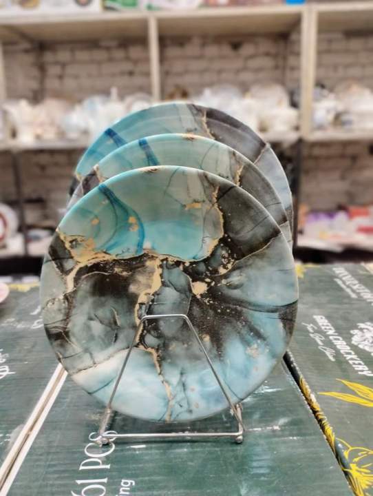 ocean Kaka melamine double glazed 48 PCs dinner set microwave support