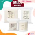 Muji Cotton Pads and Cotton Swabs, Muji Cut Cotton Ecru, Cotton Buds, Facial Cotton Pads. 