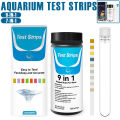 100 Pcs 9-IN-1/7-IN-1 Aquarium Test Strips Fast Accurate Fish Tank Test Kit with Test Tube Water Quality Monitor pH Test Strips. 