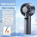 Outdoor Portable Mini Fan Handheld Fan with LED Display Semiconductor Refrigeration 100 Wind Speeds USB Rechargeable Battery Fan. 