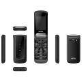 Kgtel K1 Magic Voice  Dual Sim Standby 2.4inc Display 1000mAh Long Lasting Battary Folding Feature Mobile Phone. 
