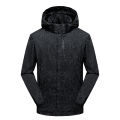 2025 Men's Casual Waterproof Windbreaker Jacket Full Zip Up Hooded Shell Outdoor Hiking Coat For Autumn Plus Size.