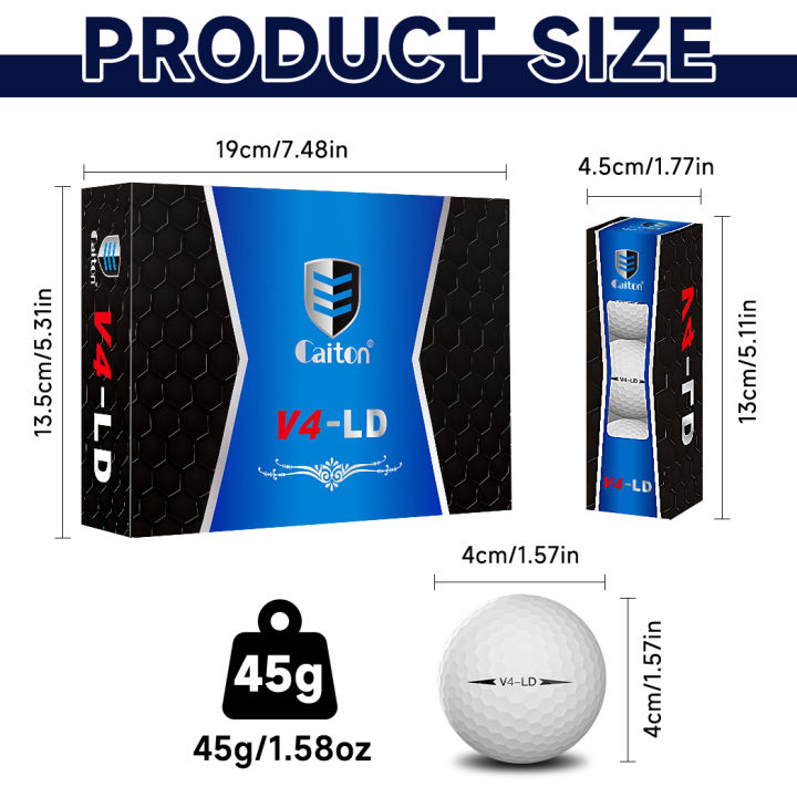 Caiton%20Pro%20Golf%20Balls%20-%204%20Layers,%20DuPont%20Surlyn,%20Adds%2030%20Yards,%20Tournament%20Performance,%20Great%20Feel%20(12/6/3%20Pack)%20-%20Image%203