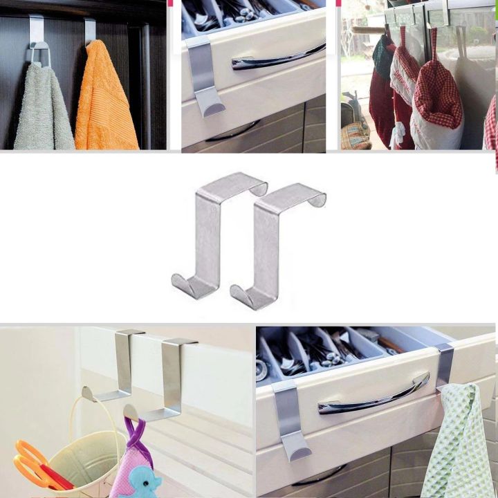 Pack%20Of%202%20-%20Stainless%20Steel%20Over%20the%20Door%20Hanger%20Cabinet%20Hooks%20-%20Image%202