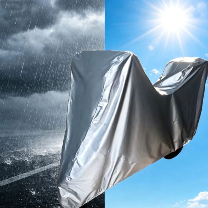 Motorcycle Cover Waterproof Moto Rain Cover Dustproof UV Protective Outdoor Indoor Motocross Scooter Motorbike Cover All Season