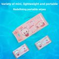 64pcs Disposable Mini Hand Wipes/Portable Travel Size Special Extraction Hand Mouth Cleaning Wipes Fo Home School Supplies. 