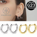 G23 Titanium Hoop Earrings 18G Small Huggie Hoop Earrings 8mm/10mm/12mm Cartilage Sensitive Ears Multiple Stack Piercing Jewelry. 