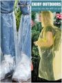 Raincoat and Rain Shoe Covers Disposable Raincoat (that fits in the pocket) Rain Ponchos, For Outdoor activities, Camping, Traveling, Hiking,. 