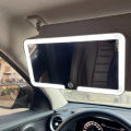 Car Interior Mirrors Sun Visor Plate LED HD Makeup Mirror for Girls Women Rechargeable Fill Light Universal Thin Vanity Mirror. 