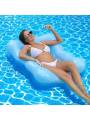 1 Piece Inflatable Swimming Pool Float, Foldable Printed Floating Bed, Water Play Hammock, Pvc Inflatable Lounge Chair Floating Bed. 