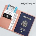 Pure Chic Passport Wallet Faux Leather Lightweight Waterproof Rfid Blocking Slim Vaccine Card Holder Travel Essentials.