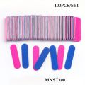 50/100pcs Double Side Nail Files Mini Wood Sanding Buffer Block Set For Gel Polish Manicure Pedicure Salon Nail Art Tools. 