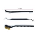 ALLSOME Double-end Steel Wire Brush & Nylon Pick Set Universal Hunting  Cleaning Kit Car Detailing Cleaning Tools. 