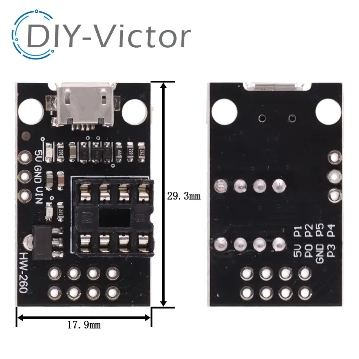 ATtiny13A%20/%20ATtiny25%20/%20ATtiny45%20/%20ATtiny85%20Pluggable%20ATTINY%20Development%20Programming%20Bare%20Board%20-%20Image%206