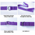 183*3.8cm Yoga Strap Cotton Exercise Yoga Belt Adjustable Woven Stretch D-Ring Buckle Fitness Stretching Bands Pilates Rope.