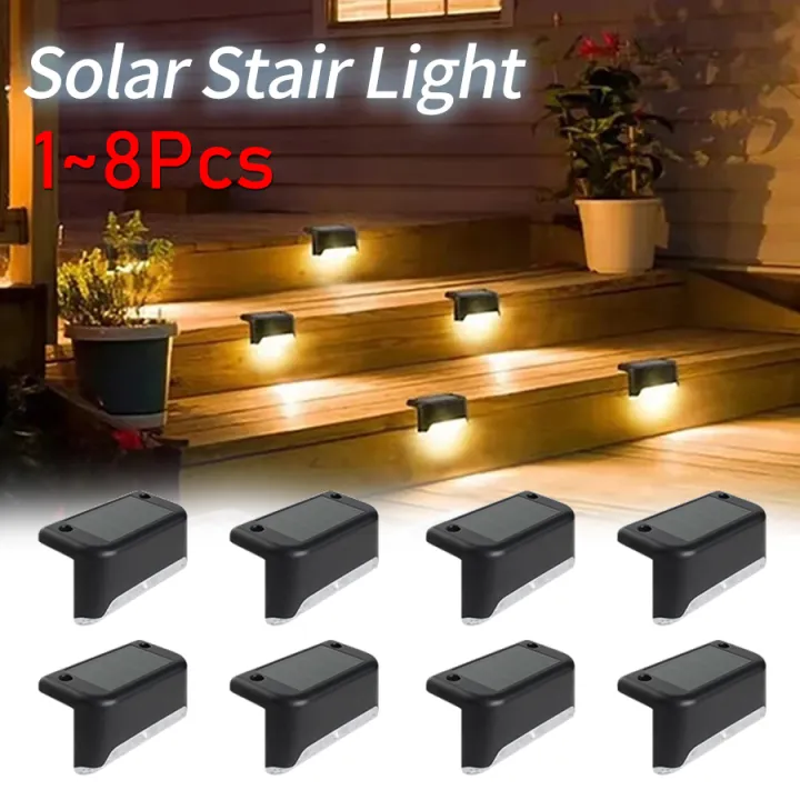 LED Solar Staircase Light Waterproof Passage Patio Courtyard Guardrail ...