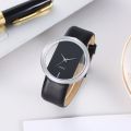Simple Fashion Atmospheric Transparent Hollow Neutral Men's and Women's Watch Live Couple Belt Quartz Watch. 